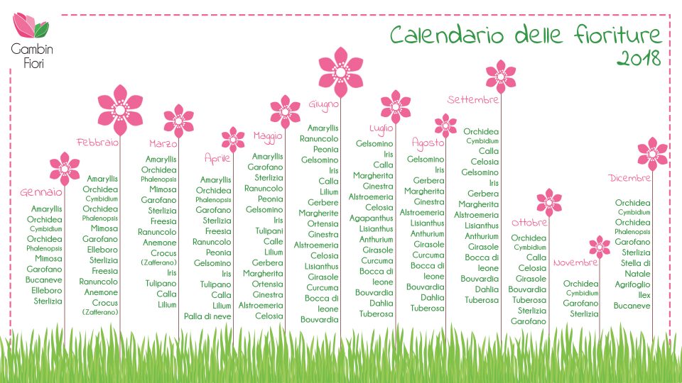 calendario delle fioriture